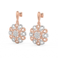 Diamond Earring for her in Rose & White Gold DER23367