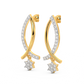 Diamond Earring for her in Yellow & White Gold DER23378