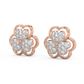 Diamond Earring for her in Rose & White Gold DER23379