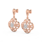 Diamond Earring for her in Rose & White Gold DER23381