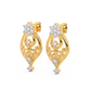 Diamond Earring for her in Yellow Gold DER23383