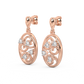 Diamond Earring for her in Rose Gold DER23388