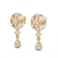 Diamond Earring for her in Yellow Gold DER23391