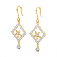 Diamond Earring for her in Yellow Gold DER23393