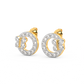 Diamond Earring for her in Yellow Gold DER23396