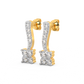 Diamond Earring for her in Yellow Gold DER23400