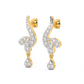 Diamond Earring for her in Yellow Gold DER23401