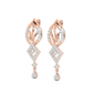Diamond Earring for her in Rose Gold DER23406