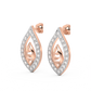 Diamond Earring for her in Rose Gold DER23408