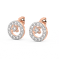 Diamond Earring for her in Rose Gold DER23412