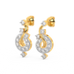 Diamond Earring for her in Yellow Gold DER23417