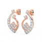 Diamond Earring for her in Rose Gold DER23419