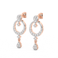Diamond Earring for her in Rose Gold DER23421