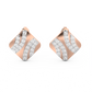 Diamond Earring for her in Rose & White Gold DER23431