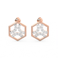 Diamond Earring for her in Rose Gold DER23433