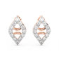 Diamond Earring for her in Rose Gold DER23434