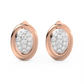 Diamond Earring for her in Rose Gold DER23435