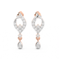 Diamond Earring for her in Rose Gold DER23437