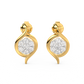 Diamond Earring for her in Yellow Gold DER23441