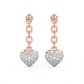 Diamond Earring for her in Rose Gold DER23445