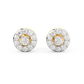 Diamond Earring for her in Yellow Gold DER23455
