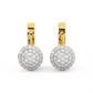 Diamond Earring for her in Yellow Gold DER23458