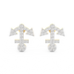 Diamond Earring for her in Yellow Gold DER23459