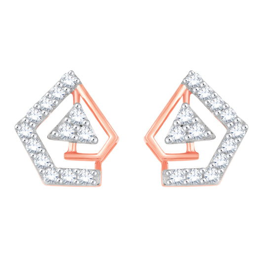 Diamond Earring for her in Rose Gold DER23762