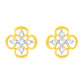 Diamond Earring for her in Yellow Gold DER23771