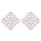 Diamond Earring for her in Rose Gold DER23772