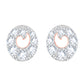 Diamond Earring for her in Rose Gold DER23773