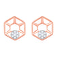 Diamond Earring for her in Rose Gold DER23774