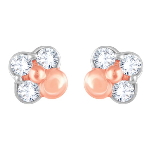 Diamond Earring for her in Rose Gold DER23775