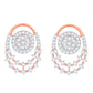 Diamond Earring for her in Rose Gold DER23776