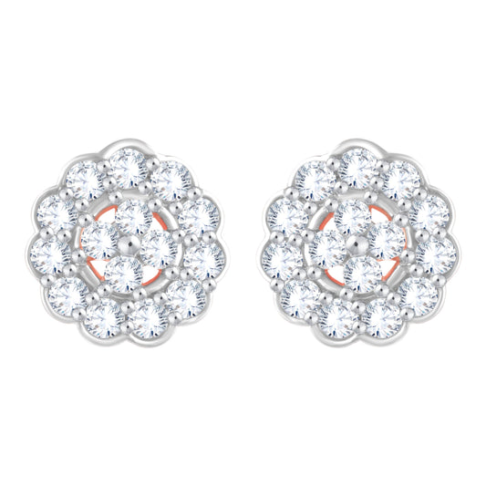Diamond Earring for her in Rose Gold DER23777