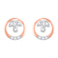Diamond Earring for her in Rose Gold DER23780