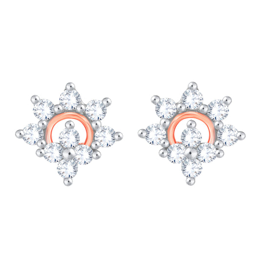 Diamond Earring for her in Rose Gold DER23784