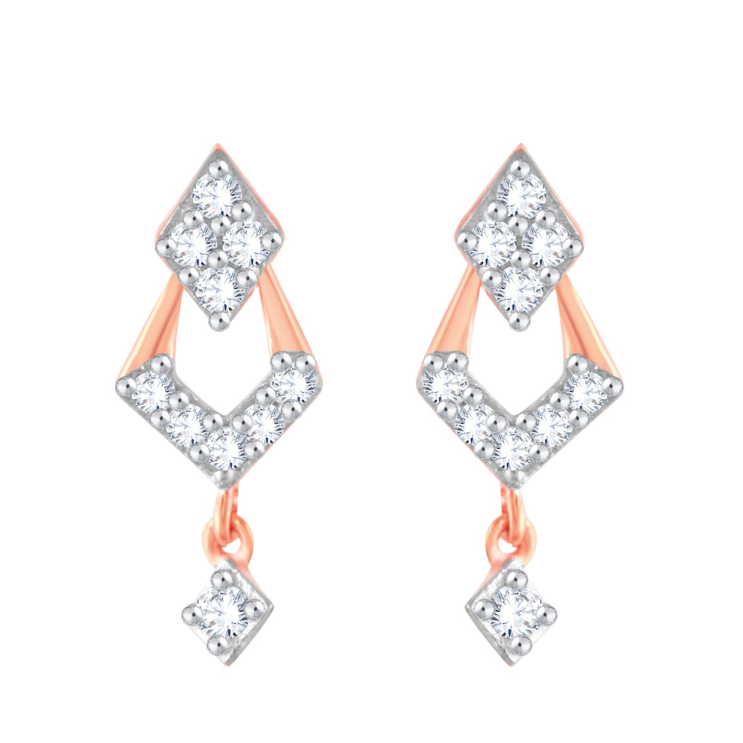 Diamond Earring for her in Rose Gold DER23794