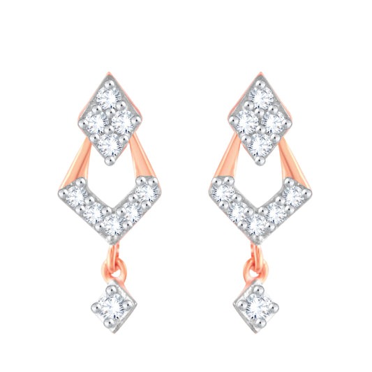 Diamond Earring for her in Rose Gold DER23794