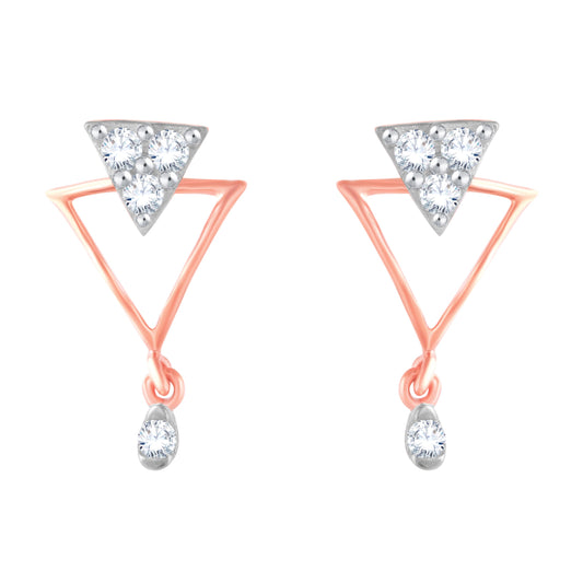 Diamond Earring for her in Rose Gold DER23795