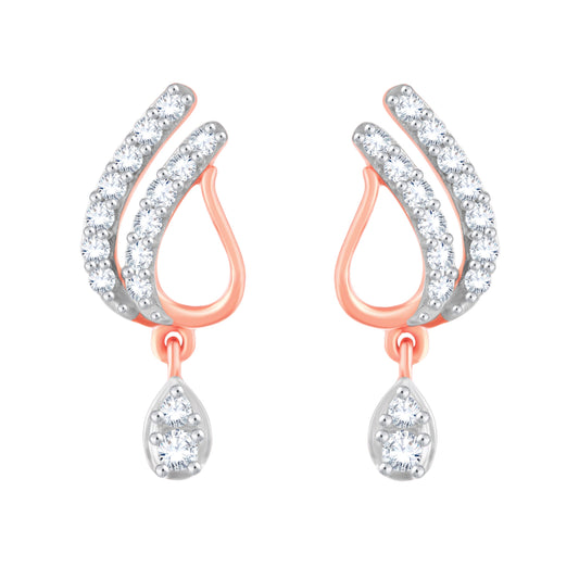 Diamond Earring for her in Rose Gold DER23798
