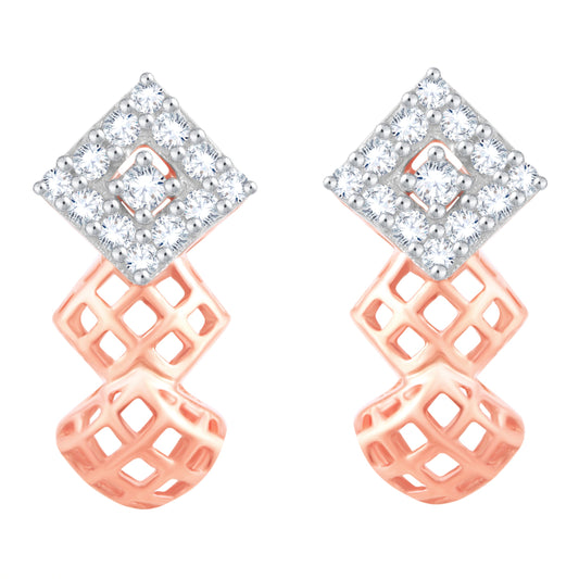 Diamond Earring for her in Rose Gold DER23803