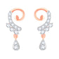 Diamond Earring for her in Rose Gold DER23807