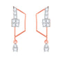 Diamond Earring for her in Rose Gold DER23808