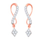 Diamond Earring for her in Rose Gold DER23809