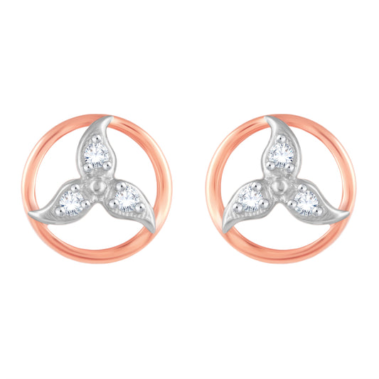 Diamond Earring for her in Rose Gold DER23811