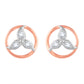 Diamond Earring for her in Rose Gold DER23811