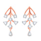 Diamond Earring for her in Rose Gold DER23814