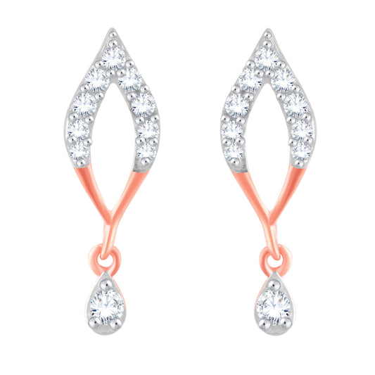 Diamond Earring for her in Rose Gold DER23815