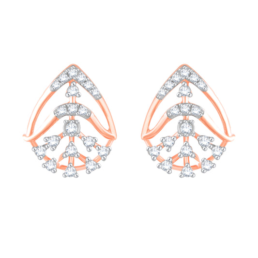 Diamond Earring for her in Rose Gold DER23820